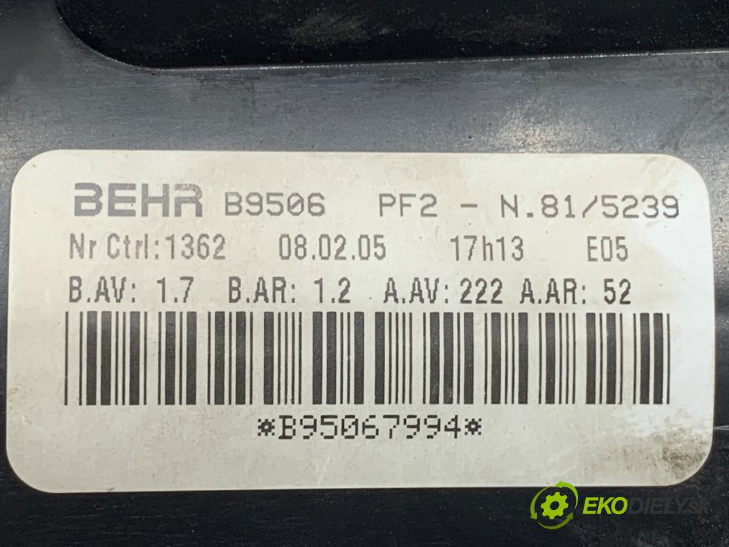 CITROEN C4 I liftback 2005 80 kW 1.6 16V 1587 topení B9506