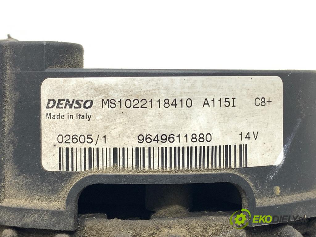 CITROEN C4 I liftback 2005 80 kW 1.6 16V 1587 Alternátor 9649611880 (Alternátor)