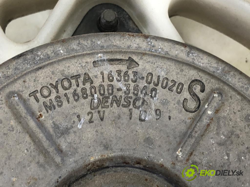 TOYOTA COROLLA E12 liftback 2002 141 kW 1.8 VVTL-i TS (ZZE123) 1796 ventilátor chladiče 16363-0J020 (Ventilátory)