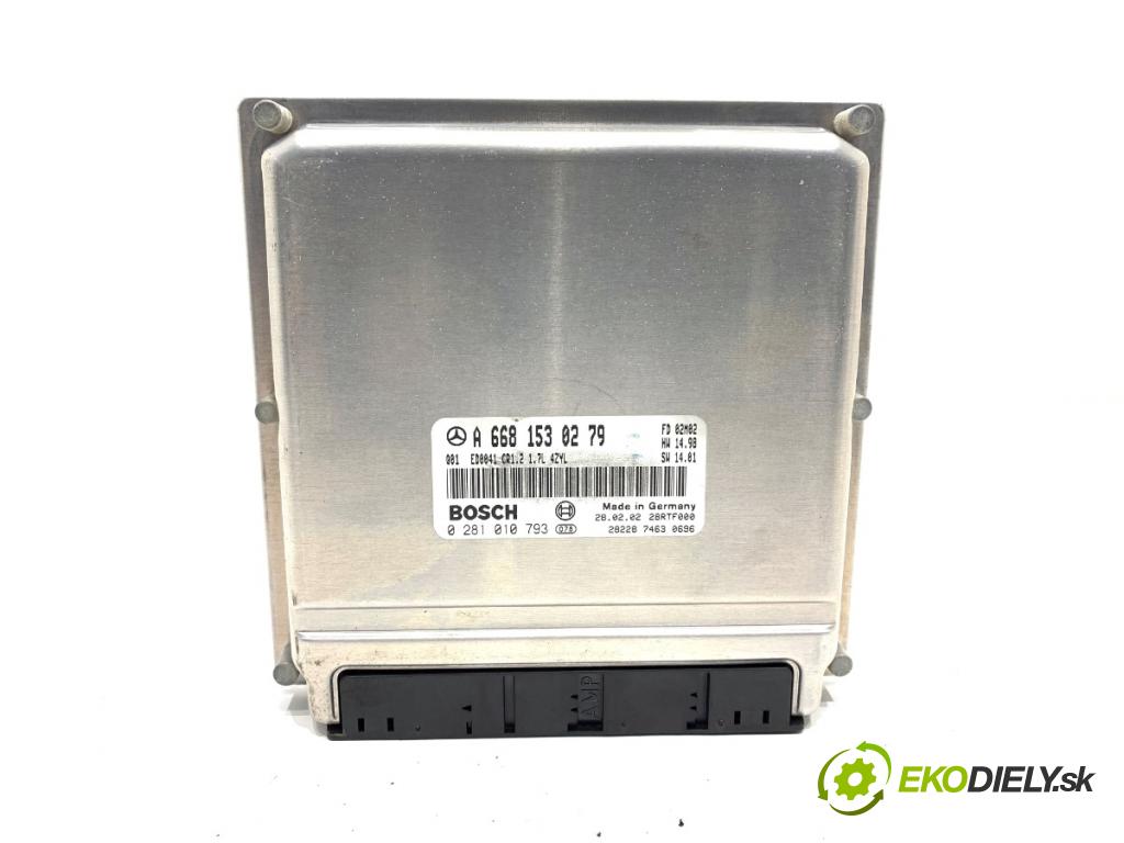 MERCEDES-BENZ W168 liftback 2002 70 kW A 170 CDI (168.009, 168.109) 1689 riadiaca jednotka Motor A6681530279 (Riadiaca jednotka)