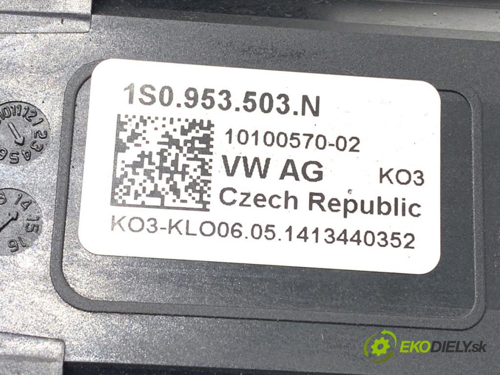 SKODA CITIGO liftback 2014 44 kW 1.0 999 Prepínač kombinovaný 1S0953503N (Prepínacie páčky pod volantom)