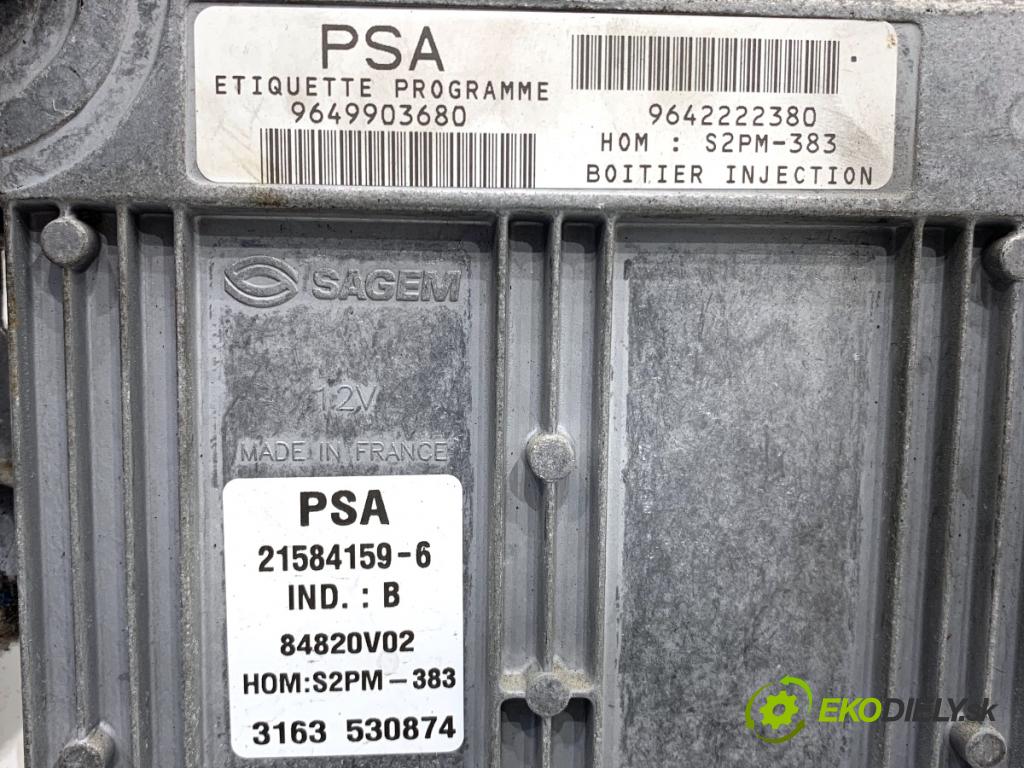 CITROEN C3 kabriolet 2003 54 kW 1.4 1360 riadiaca jednotka Motor 9649903680 (Riadiaca jednotka)