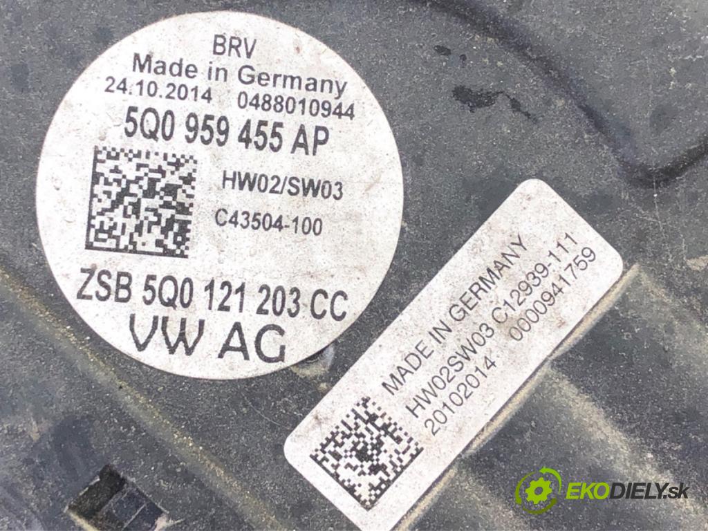 VW GOLF VII Kombi 2014 110 kW 2.0 TDI 1968 ventilátor chladiče 5Q0959455AP (Ventilátory)