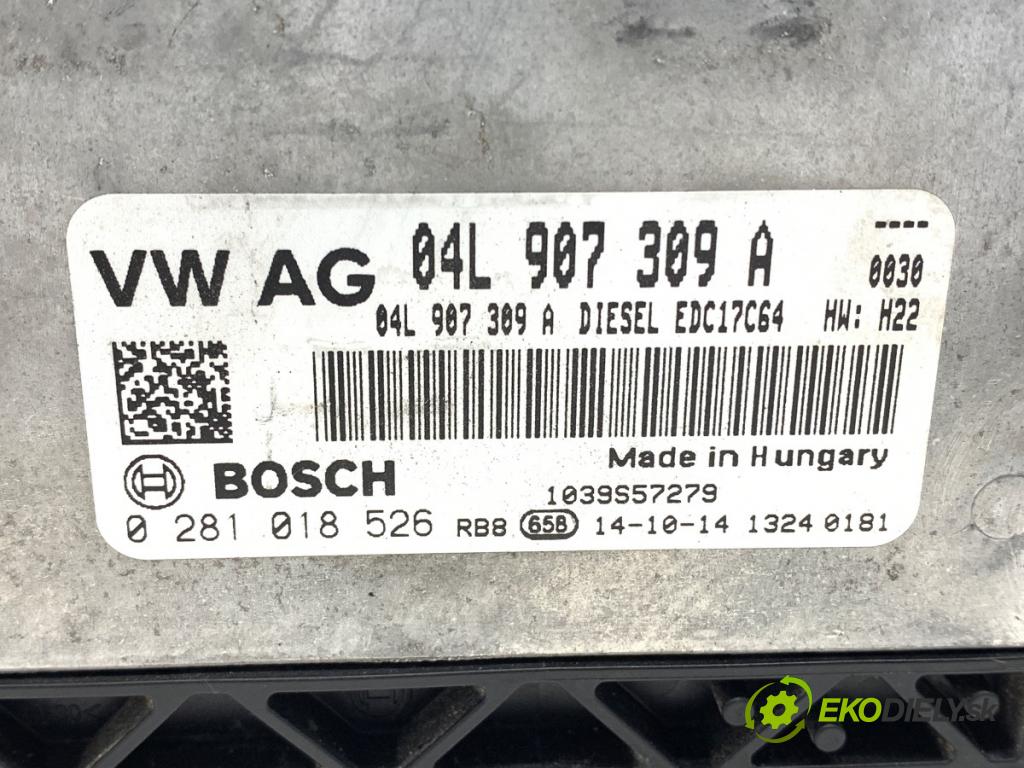 VW GOLF VII Kombi 2014 110 kW 2.0 TDI 1968 riadiaca jednotka Motor 04L907309A (Riadiaca jednotka)