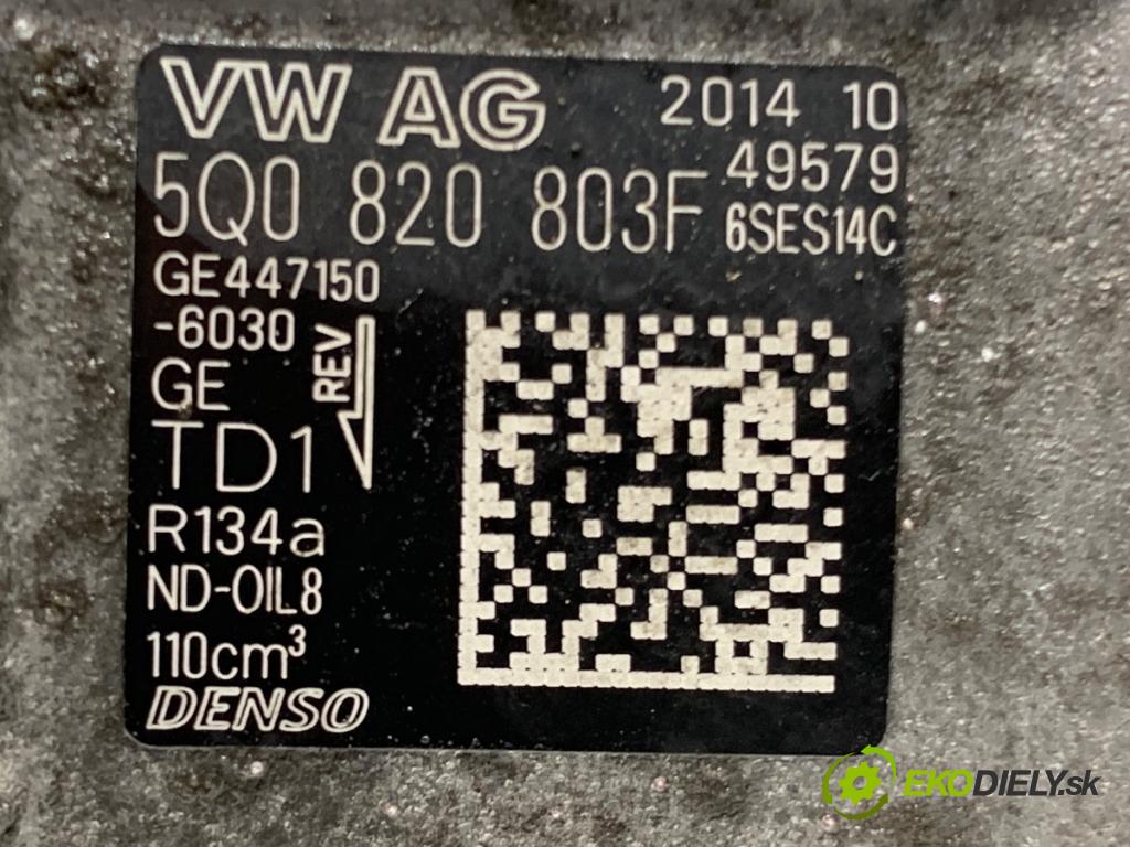 VW GOLF VII Kombi 2014 110 kW 2.0 TDI 1968 Kompresor klimatizácie 5Q0820803F (Kompresor klimatizácie)