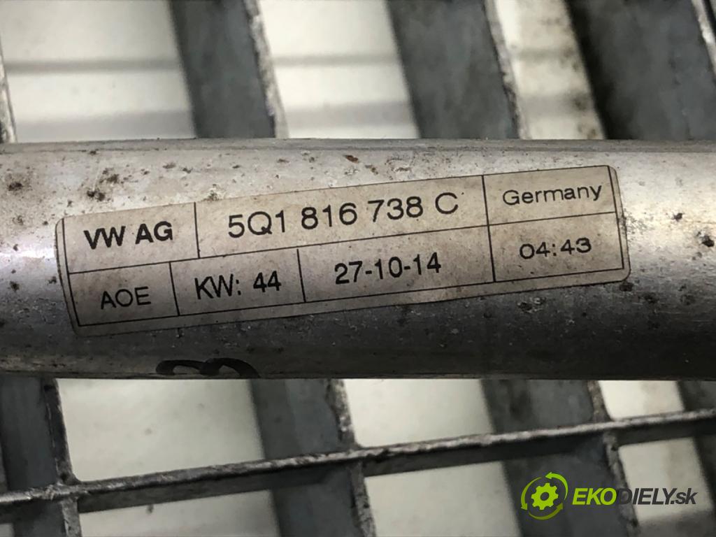 VW GOLF VII Kombi 2014 110 kW 2.0 TDI 1968 rúrka klimatizácie 5Q1816738C (Rúrka klimatizácie)