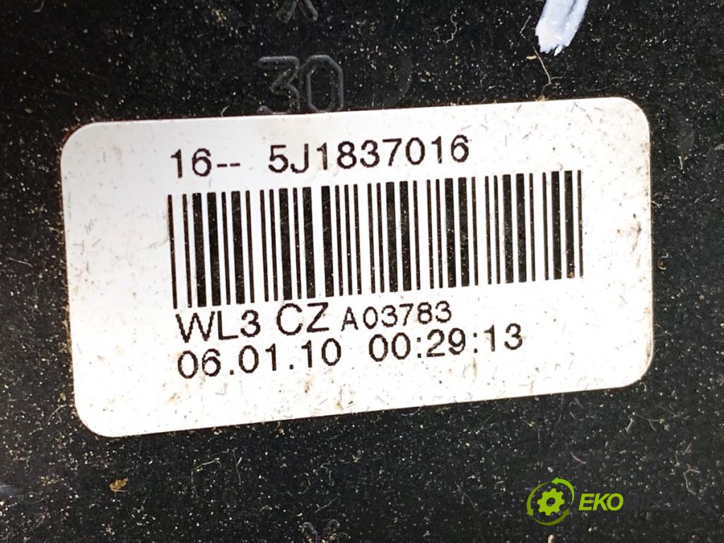 SKODA ROOMSTER nadwozie wielkoprzestrzenne (MPV) 2010 51 kW 1.2 1198 zámok dveře pravý přední část 5J1837016
