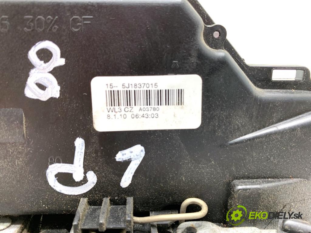 SKODA ROOMSTER nadwozie wielkoprzestrzenne (MPV) 2010 51 kW 1.2 1198 zámok dveře levý přední část 5J1837015