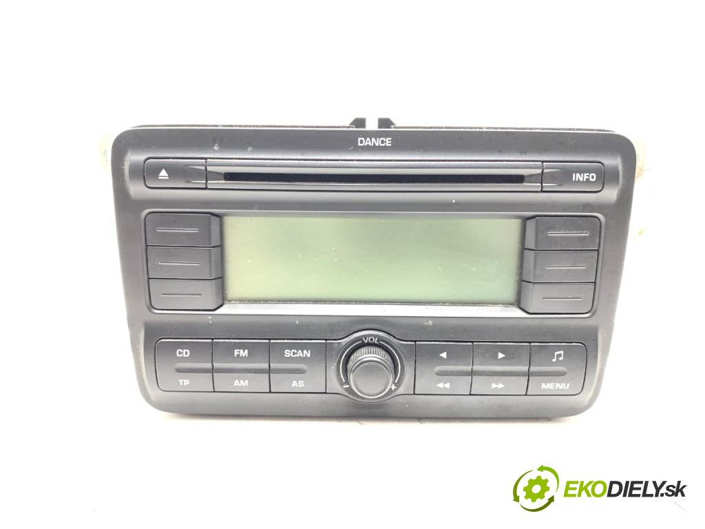 SKODA ROOMSTER nadwozie wielkoprzestrzenne (MPV) 2010 51 kW 1.2 1198 RADIO 5J0035161 (Audio zariadenie)