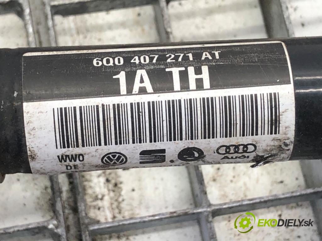SKODA ROOMSTER nadwozie wielkoprzestrzenne (MPV) 2010 51 kW 1.2 1198 Poloos ľavy predný 6Q0407271AT