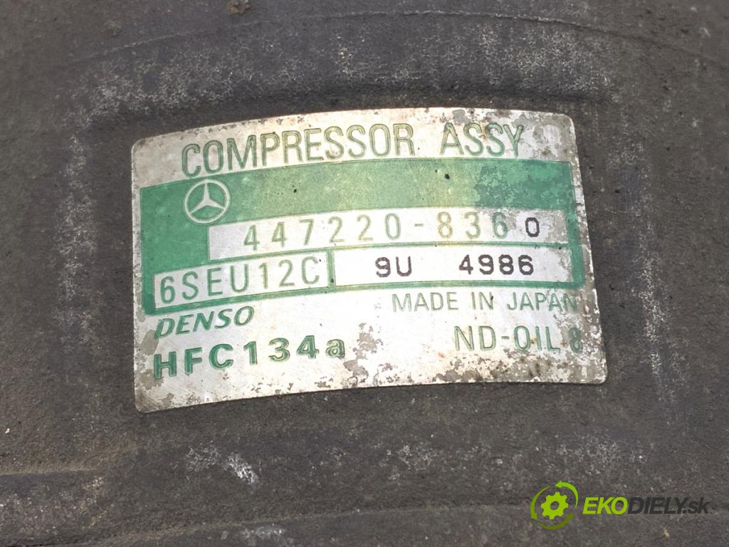 MERCEDES-BENZ W168 liftback 2000 66 kW A 170 CDI (168.008) 1689 Kompresor klimatizácie 447220-8360 (Kompresor klimatizácie)