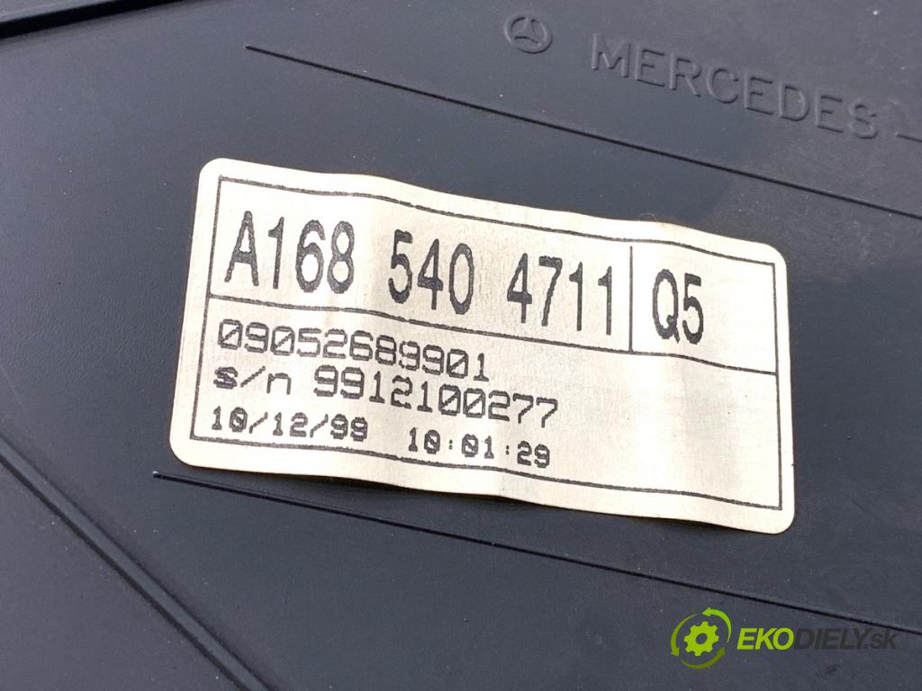 MERCEDES-BENZ W168 liftback 2000 66 kW A 170 CDI (168.008) 1689 Prístrojovka A1685404711 (Prístrojová doska)