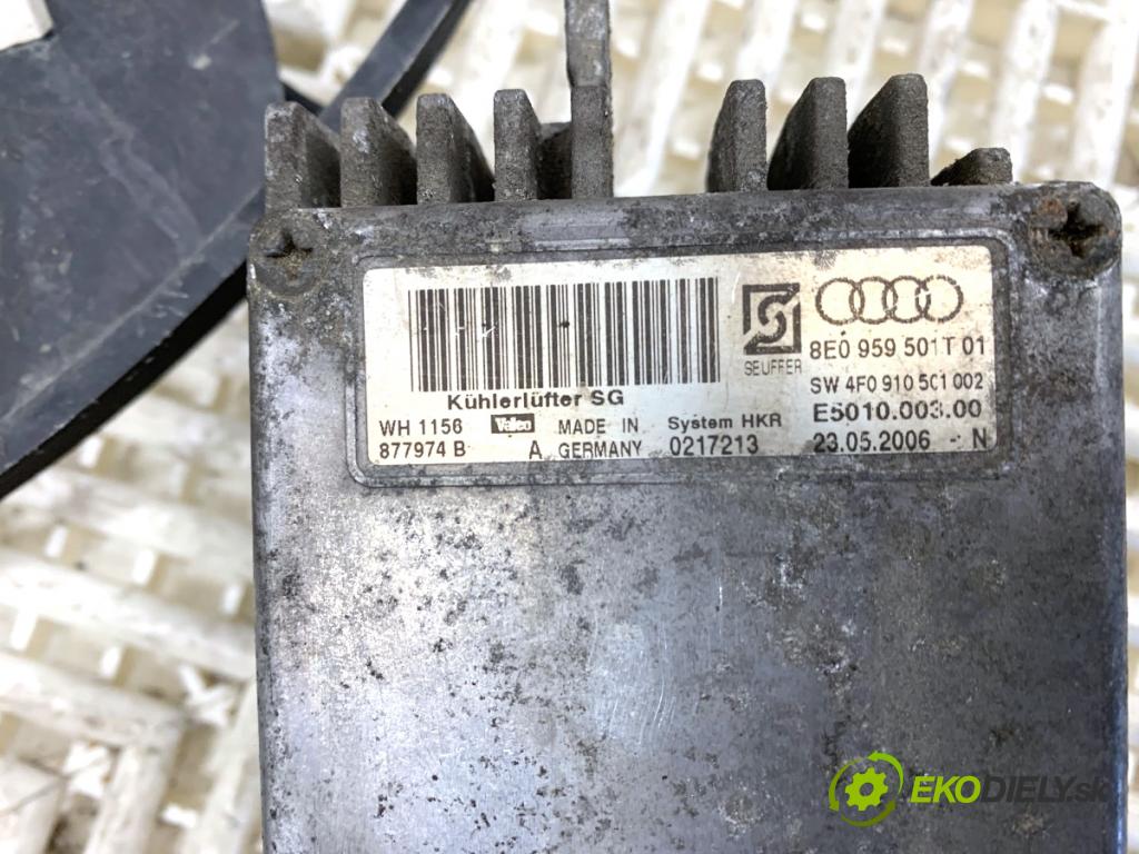 AUDI A4 B7 Kombi 2006 85 kW 1.9 TDI 1896 ventilátor chladiče 8E0959501T (Ventilátory)