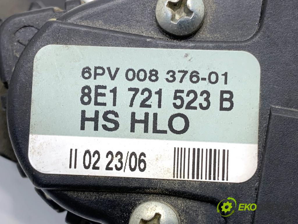 AUDI A4 B7 Kombi 2006 85 kW 1.9 TDI 1896 Potenciometer plynu 8E1721523B (Potenciometer plynového pedálu)