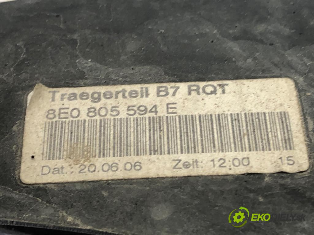 AUDI A4 B7 Kombi 2006 85 kW 1.9 TDI 1896 Držiak predný 8E0805594E (Výstuhy predné)