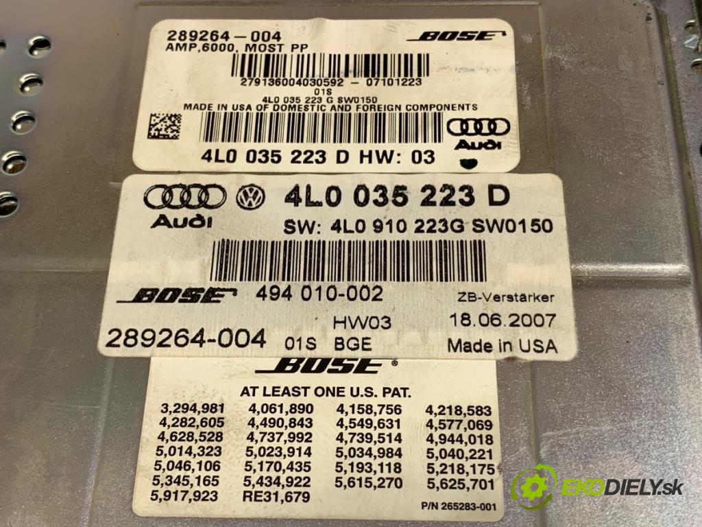 AUDI Q7 4L SUV 2007 171 kW 3.0 TDI quattro 2967 Zosilňovač 4L0035223G (Zosilňovač)