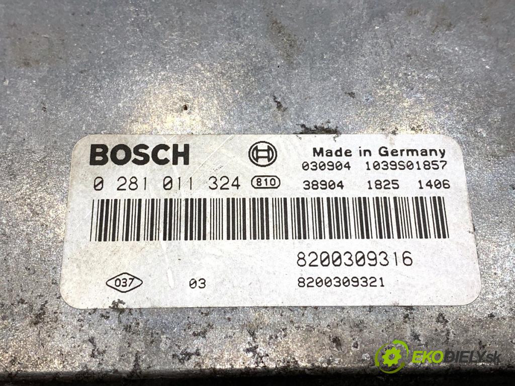 RENAULT ESPACE IV nadwozie wielkoprzestrzenne (MPV) 2002 88 kW 1.9 dCi (JK0U, JK0G) 1870 riadiaca jednotka Motor 8200309316 (Riadiaca jednotka)