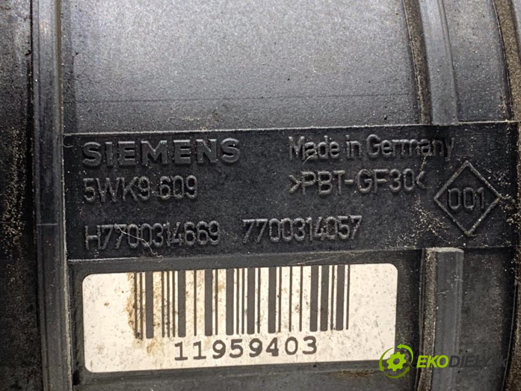 RENAULT ESPACE IV nadwozie wielkoprzestrzenne (MPV) 2002 88 kW 1.9 dCi (JK0U, JK0G) 1870 Váha vzduchu 5WK9609 (Váha vzduchu)