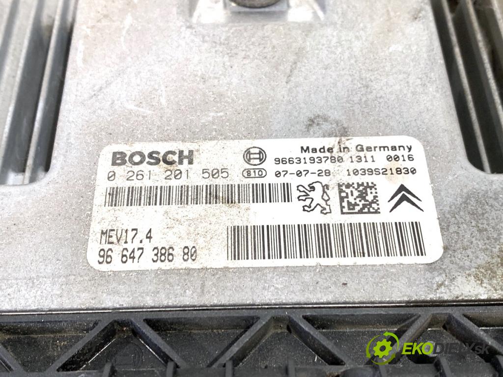 PEUGEOT 308 I liftback 2007 88 kW 1.6 16V 1598 riadiaca jednotka Motor 9664738680 (Riadiaca jednotka)