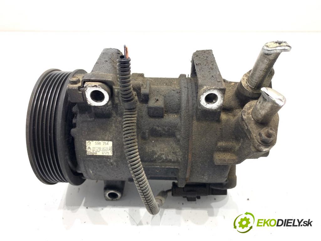 PEUGEOT 308 I liftback 2007 88 kW 1.6 16V 1598 Kompresor klimatizácie 447190-8112 (Kompresor klimatizácie)