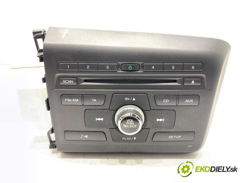 HONDA CIVIC IX liftback 2014 104 kW 1.8 i-VTEC (FK2) 1798 RADIO 39100-TS4-G010-M1 (Audio zařízení)