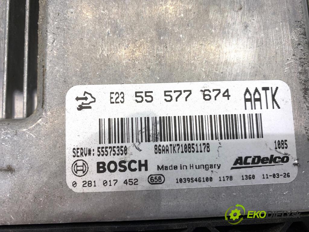 OPEL ASTRA J Kombi 2011 118 kW 2.0 CDTI (35) 1956 riadiaca jednotka Motor 55577674 (Riadiaca jednotka)
