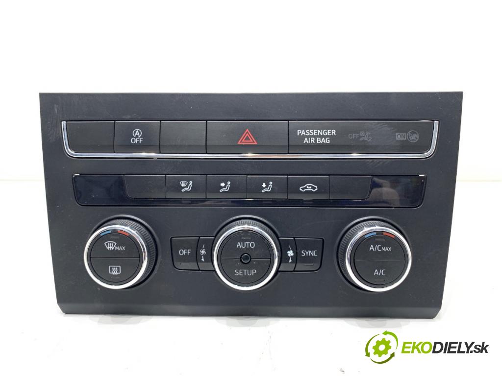 SEAT LEON III liftback 2014 77 kW 1.6 TDI 1598 Panel ovládania kúrenia 5F0907044H (Prepínacie páčky pod volantom)