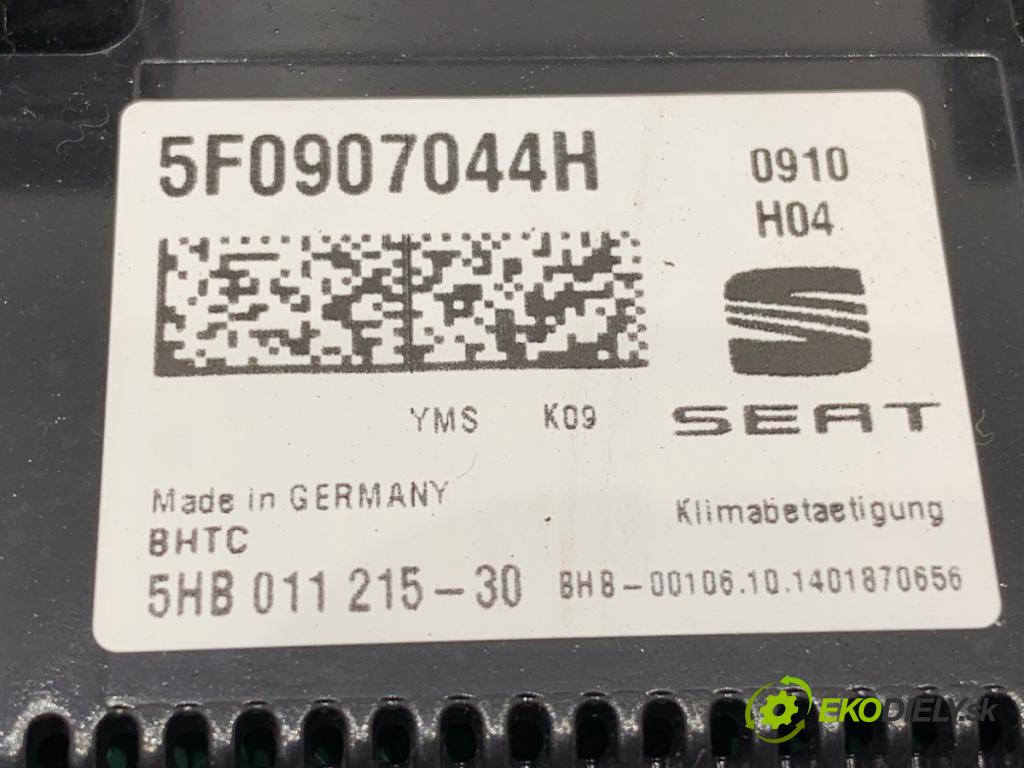 SEAT LEON III liftback 2014 77 kW 1.6 TDI 1598 Panel ovládania kúrenia 5F0907044H (Prepínacie páčky pod volantom)