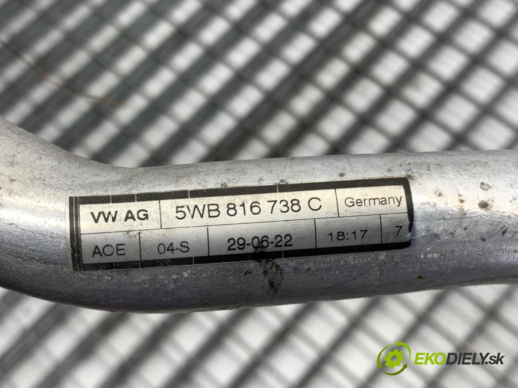 VW GOLF VIII liftback 2022 110 kW 1.5 TSI 1495 rúrka klimatizácie 5WB816738C (Rúrka klimatizácie)