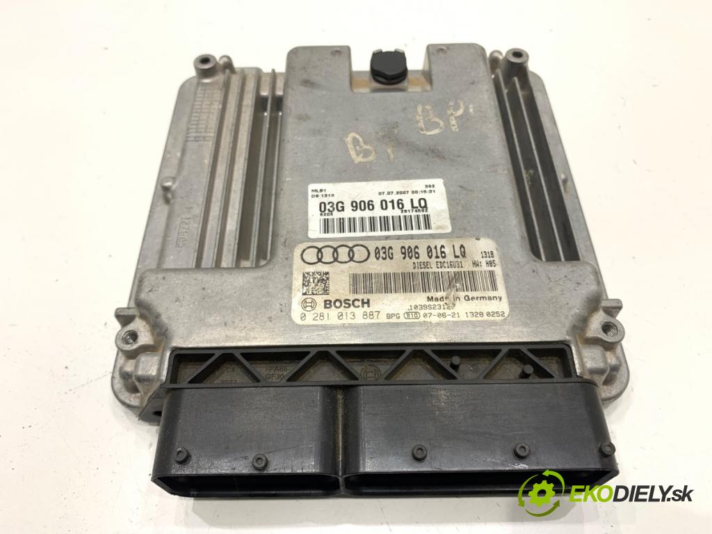 AUDI A4 B7 Kombi 2007 125 kW 2.0 TDI 1968 riadiaca jednotka Motor 03G906016LQ (Riadiaca jednotka)