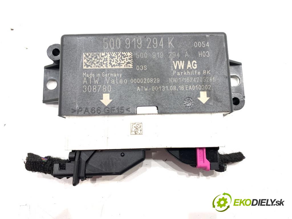 VW GOLF VII liftback 2016 81 kW 1.6 TDI 1598 Modul PDC 5Q0919294K (Riadiaca jednotka ostatné)