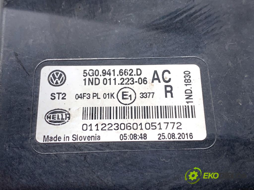 VW GOLF VII liftback 2016 81 kW 1.6 TDI 1598 hmlové svetlo, hmlovka pravý přední část 5G0941662D