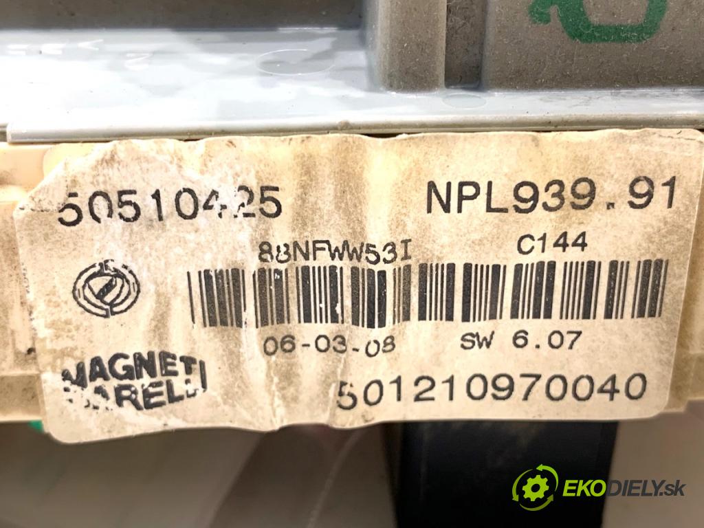 ALFA ROMEO 159 sedan 2008 110 kW 1.9 JTDM 16V (939AXC1B, 939AXC12) 1910 modul BSI 50510425 (Pojistkové skříňky)