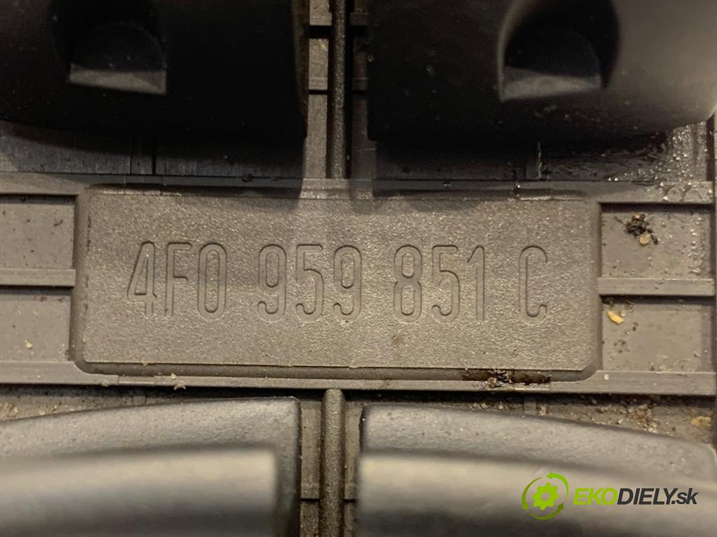 AUDI A6 C6 sedan 2005 132 kW 2.7 TDI quattro 2698 Prepínač okien 4F0959851C (Prepínacie páčky pod volantom)