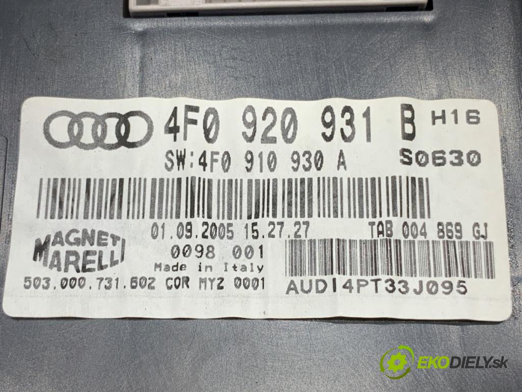 AUDI A6 C6 sedan 2005 132 kW 2.7 TDI quattro 2698 Prístrojovka 4F0920931B (Prístrojová doska)