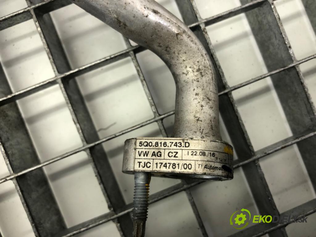 VW GOLF VII liftback 2016 81 kW 1.6 TDI 1598 rúrka klimatizácie 5Q0816743D (Rúrka klimatizácie)