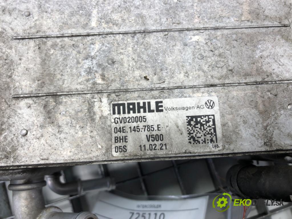 VW TOURAN nadwozie wielkoprzestrzenne (MPV) 2021 110 kW 1.5 TSI 1495 intercooler 04E145785E (Intercooler (chladič nasávaného vzduchu))