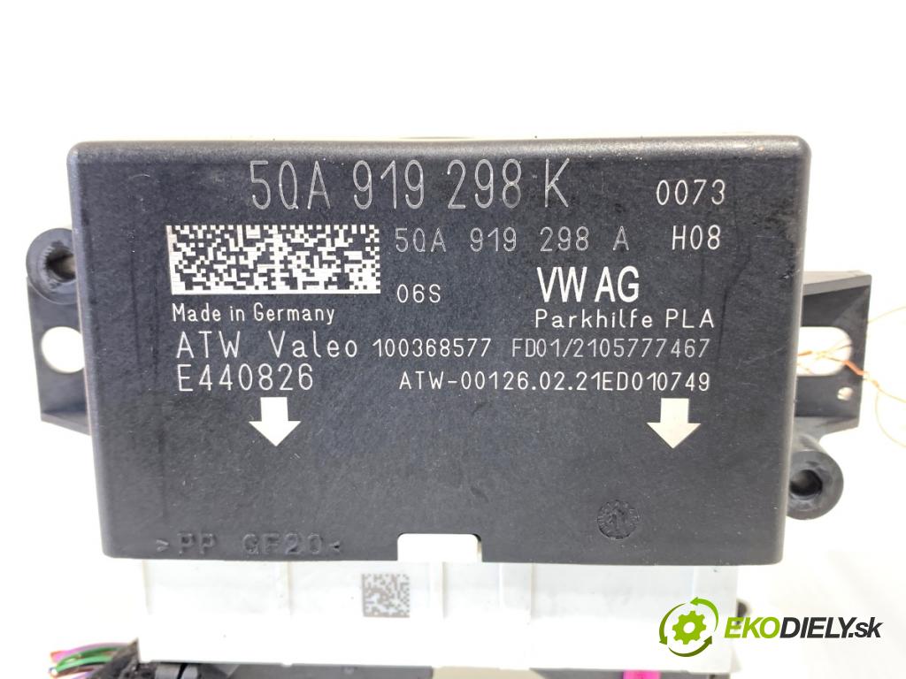 VW TOURAN nadwozie wielkoprzestrzenne (MPV) 2021 110 kW 1.5 TSI 1495 Modul PDC 5QA919298K (Riadiaca jednotka ostatné)