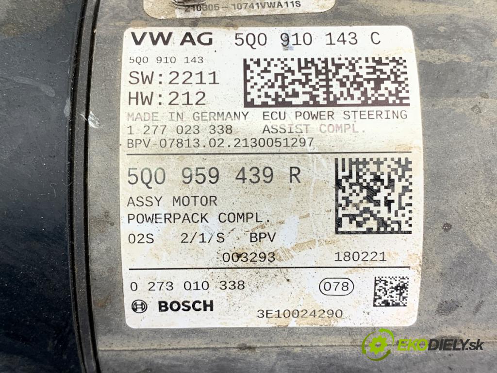 VW TOURAN nadwozie wielkoprzestrzenne (MPV) 2021 110 kW 1.5 TSI 1495 riadenie 5Q0910143C (Riadenie)