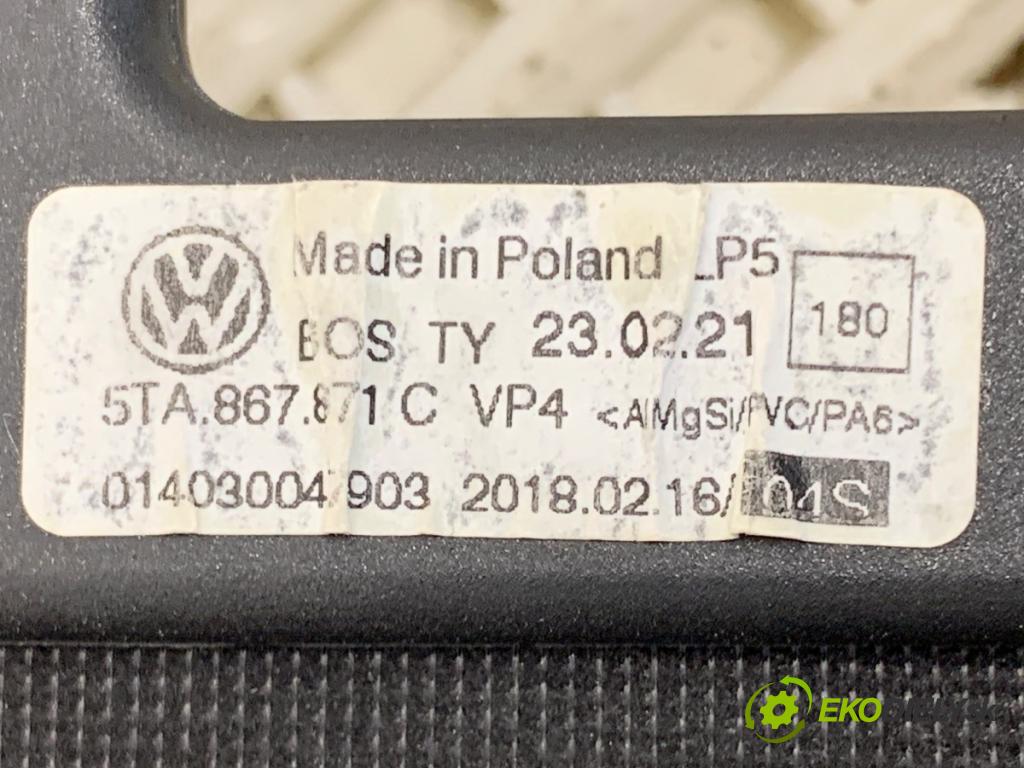 VW TOURAN nadwozie wielkoprzestrzenne (MPV) 2021 110 kW 1.5 TSI 1495 Roleta kufra 5TA867871C