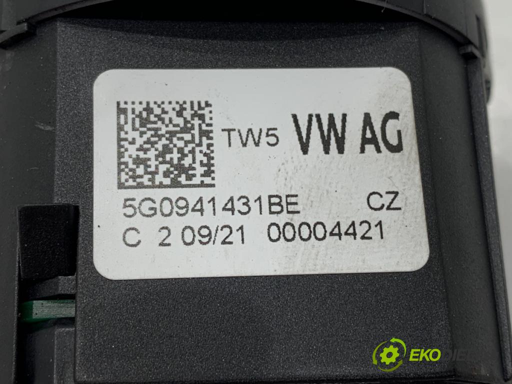 VW TOURAN nadwozie wielkoprzestrzenne (MPV) 2021 110 kW 1.5 TSI 1495 spínač světel 5G0941431BE