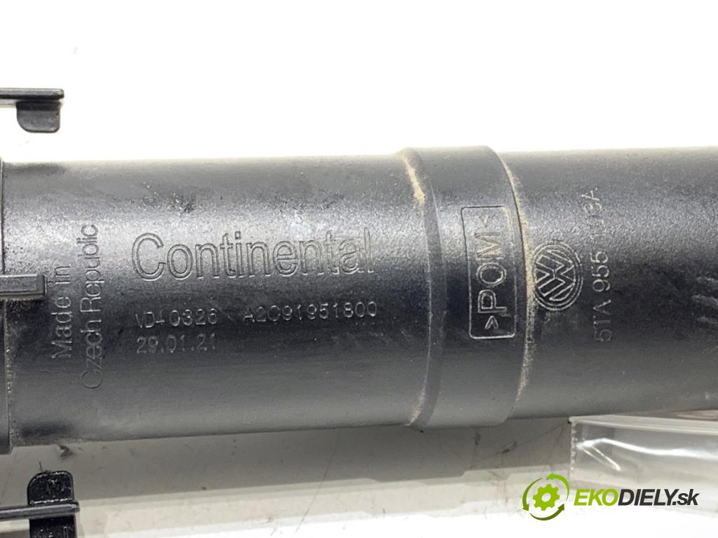 VW TOURAN nadwozie wielkoprzestrzenne (MPV) 2021 110 kW 1.5 TSI 1495 ostrekovača svetla ľavy 5TA955103A (Motorček ostrekovačov)