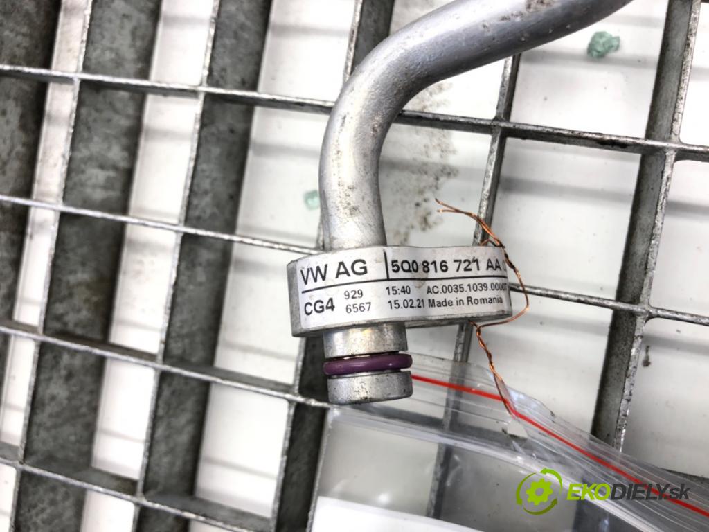 VW TOURAN nadwozie wielkoprzestrzenne (MPV) 2021 110 kW 1.5 TSI 1495 rúrka klimatizácie 5Q0816721AA (Rúrka klimatizácie)