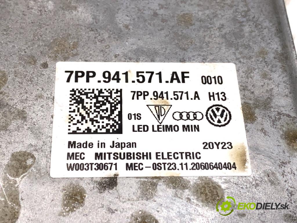 VW TOURAN nadwozie wielkoprzestrzenne (MPV) 2021 110 kW 1.5 TSI 1495 Menič XENON 7PP941571AF (Riadiaca jednotka xenónu)