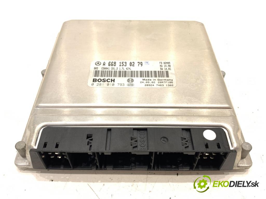 MERCEDES-BENZ W168 liftback 2002 66 kW A 170 CDI (168.008) 1689 riadiaca jednotka Motor A6681530279 (Riadiaca jednotka)
