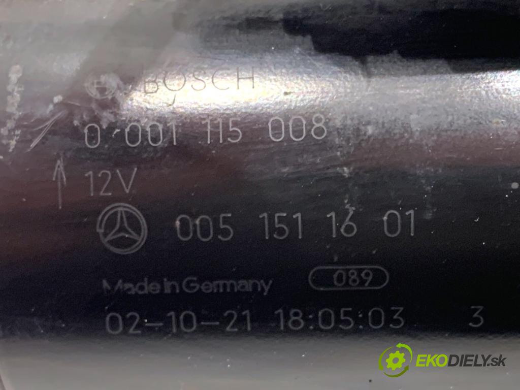 MERCEDES-BENZ W168 liftback 2002 66 kW A 170 CDI (168.008) 1689 Štartér 0051511601 (Štartér)