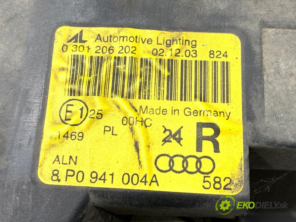 AUDI A3 8P liftback 2003 75 kW 1.6 1595 Svetlomet pravy predný 8P0941004A