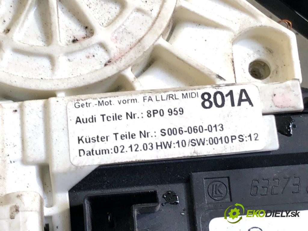 AUDI A3 8P liftback 2003 75 kW 1.6 1595 mechanismus okna levý přední část 8P0959801A