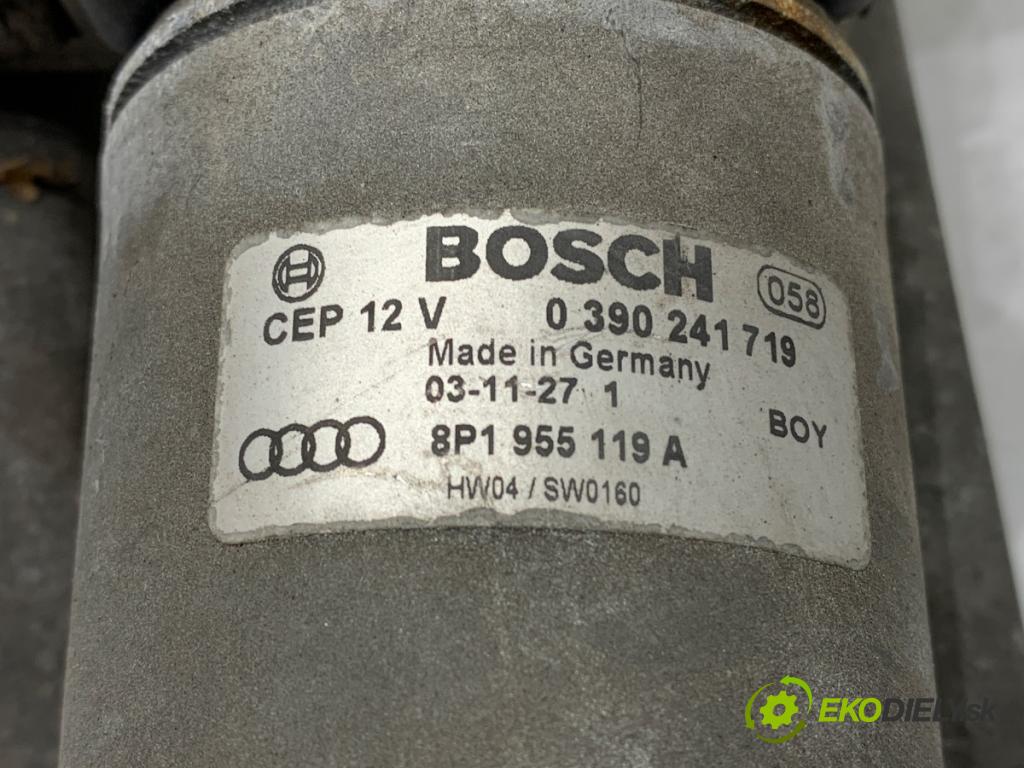 AUDI A3 8P liftback 2003 75 kW 1.6 1595 Mechanizmus stieračov predný 8P1955119A (Motorček stieračov predný)