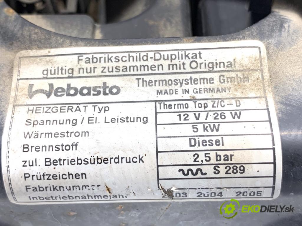 MAZDA 6 GY Kombi 2003 100 kW 2.0 DI (GY19) 1998 Webasto  (Webasto (nezávislé kúrenie))